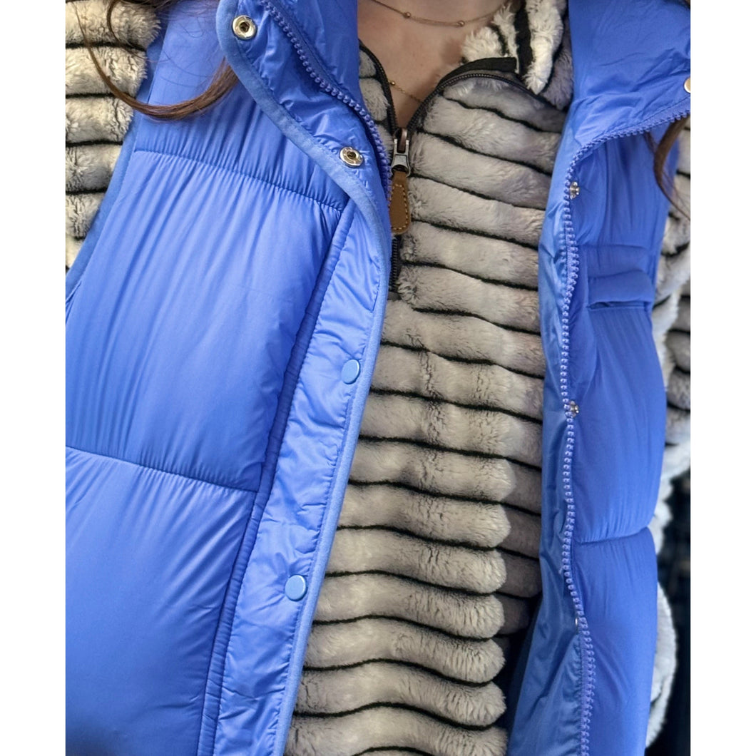 Puffer Vest Blue~Simply Southern