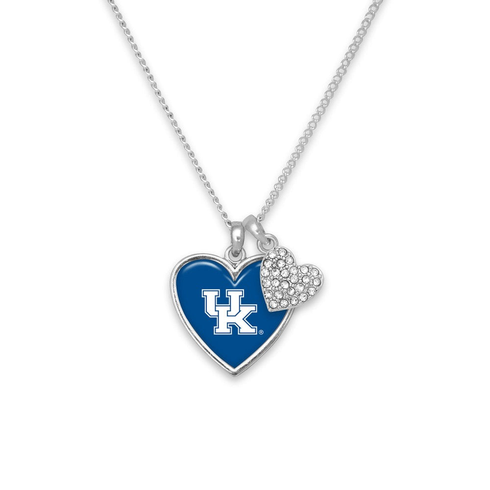 Kentucky Heart Rhinestone Necklace