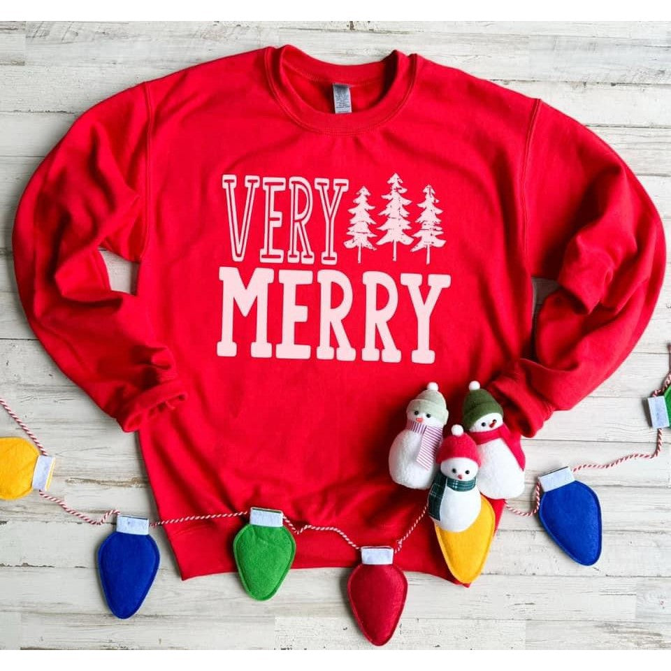 Very Merry Sweatshirt~Red