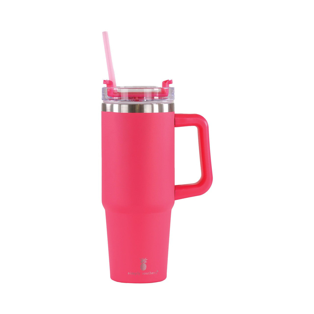hot pink stanley cup 30 ounce Solid Tumbler 30oz by Simply Southern~Hot Pink – Pool Solutions LLC