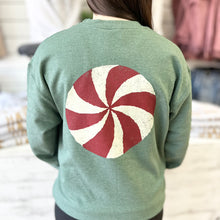 Load image into Gallery viewer, Merry and Bright Sweatshirt~Heather Green
