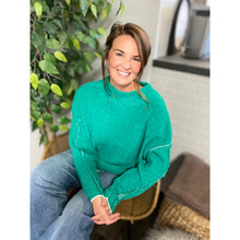 Load image into Gallery viewer, Oversized Chenille Sweater~Kelly Green
