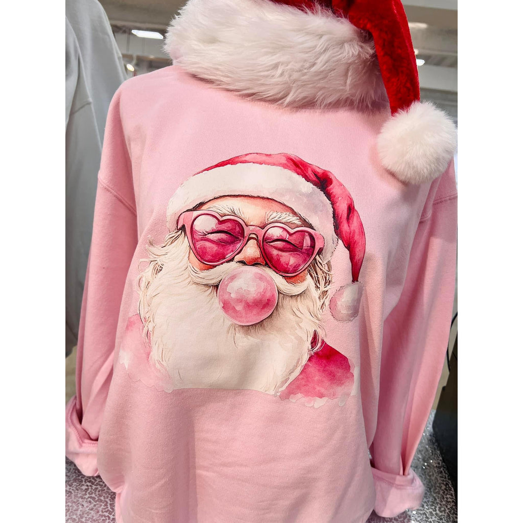 Bubblegum Santa Sweatshirt