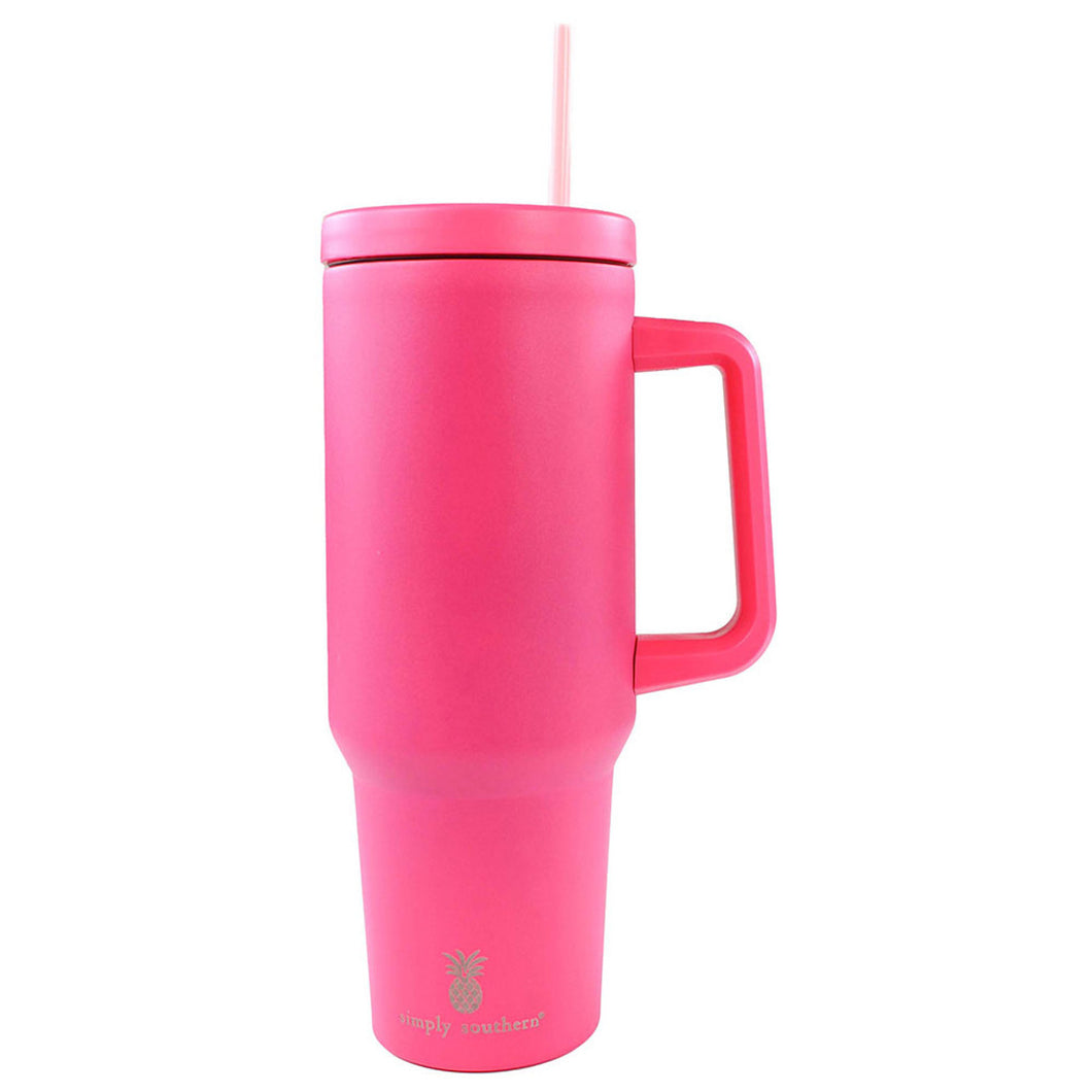 Solid Tumbler 40oz by Simply Southern~ Pink