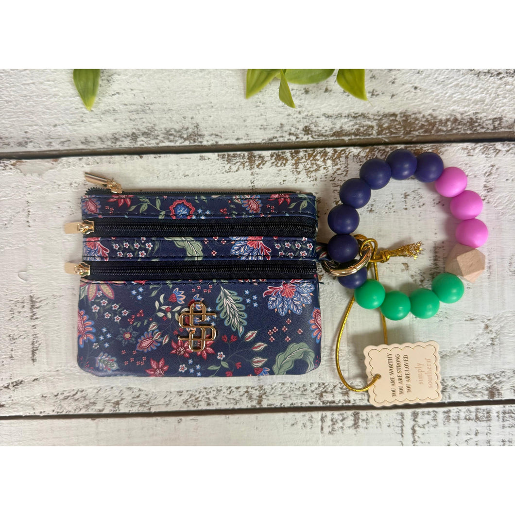 Bead Bangle Wallet By Simply Southern~Flower