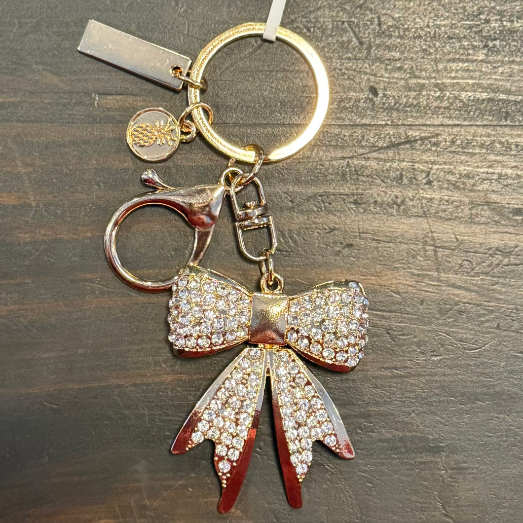 Bag Charm~Silver Bow~Simply Southern