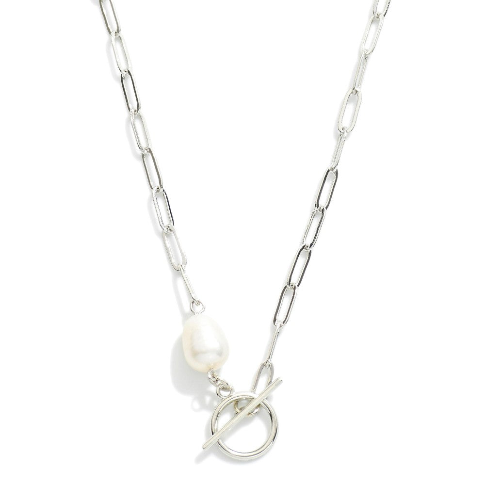 Chain Necklace With Pearl