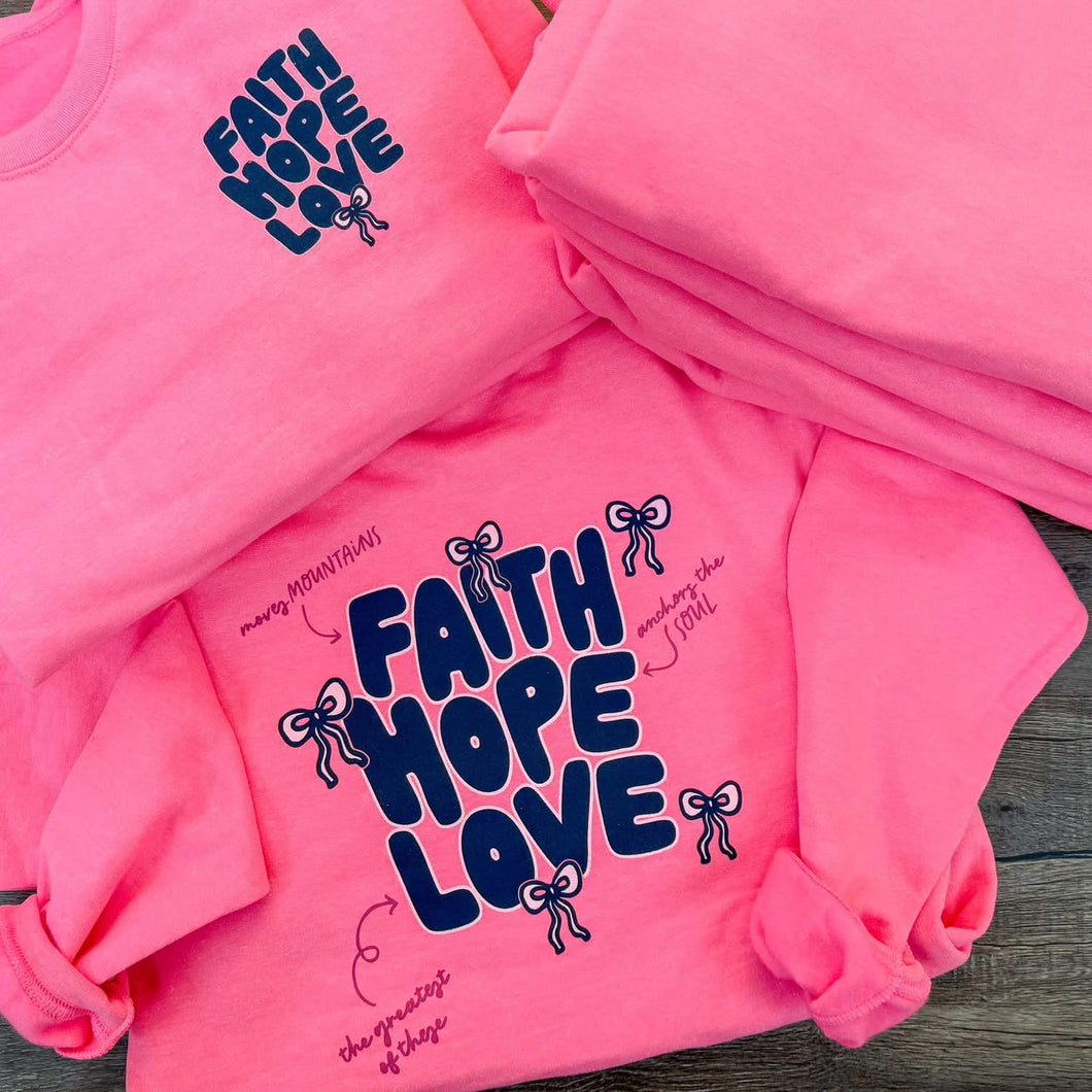 Faith Sweatshirt Front and Back Print