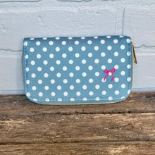 Load image into Gallery viewer, Cosmetic Brush And Nail Set~ Denim Dot
