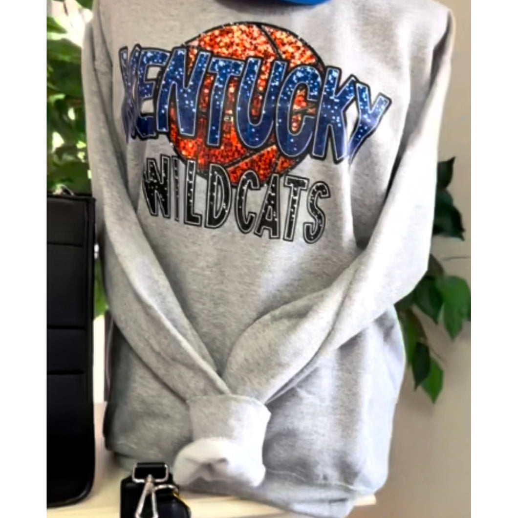 Kentucky Basketball Faux Sequin Sweatshirt