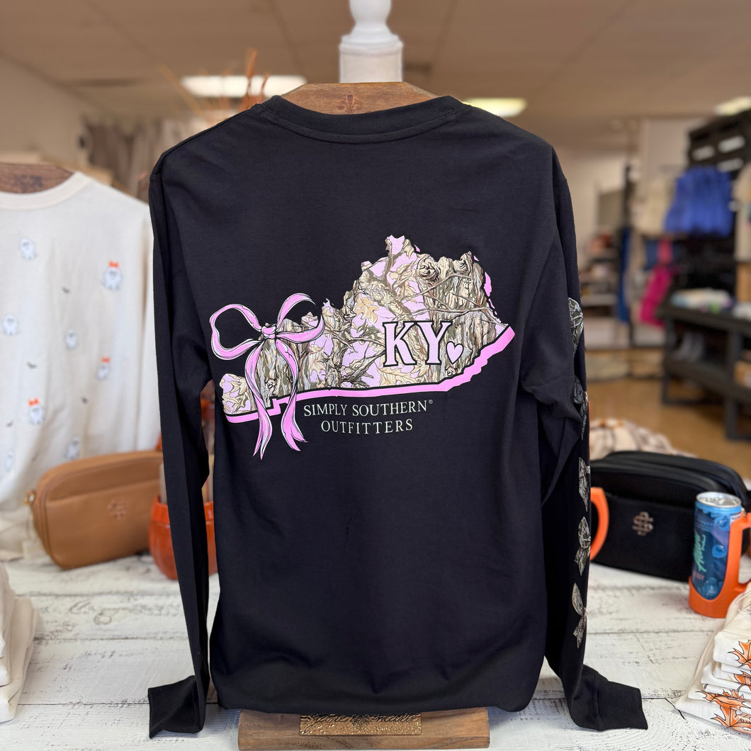 Kentucky Long Sleeve by Simply Southern~Black