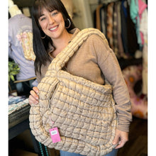 Load image into Gallery viewer, Puff Hobo Bag by Simply Southern~Mocha
