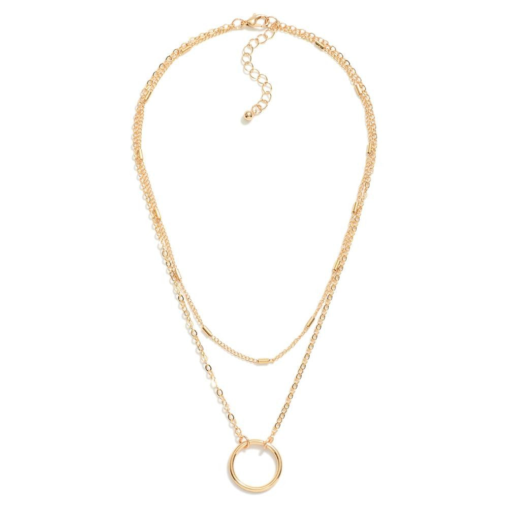 Necklace Gold Circle