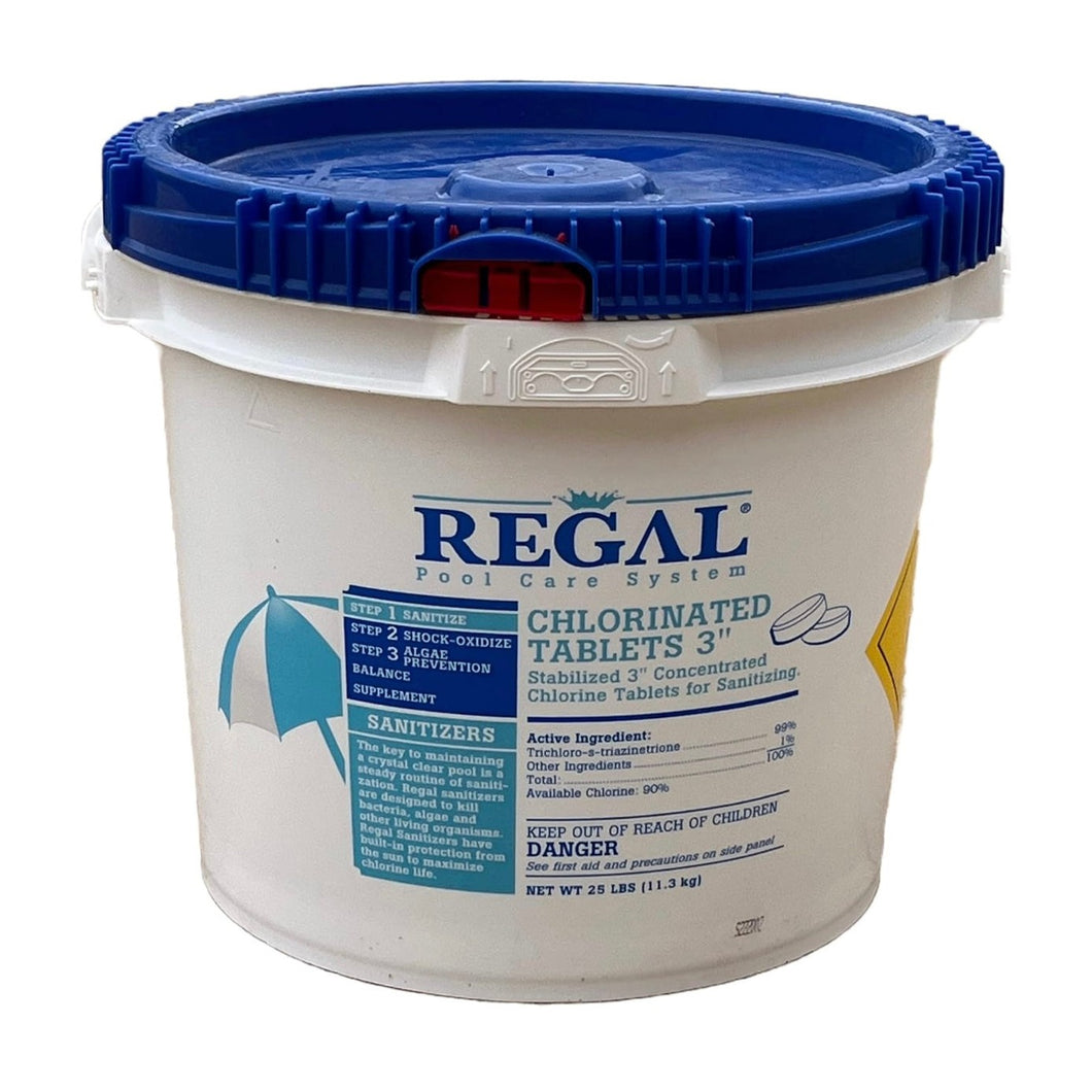 Regal Chlorine Tablets 25lb 3” Concentrated Stabilized