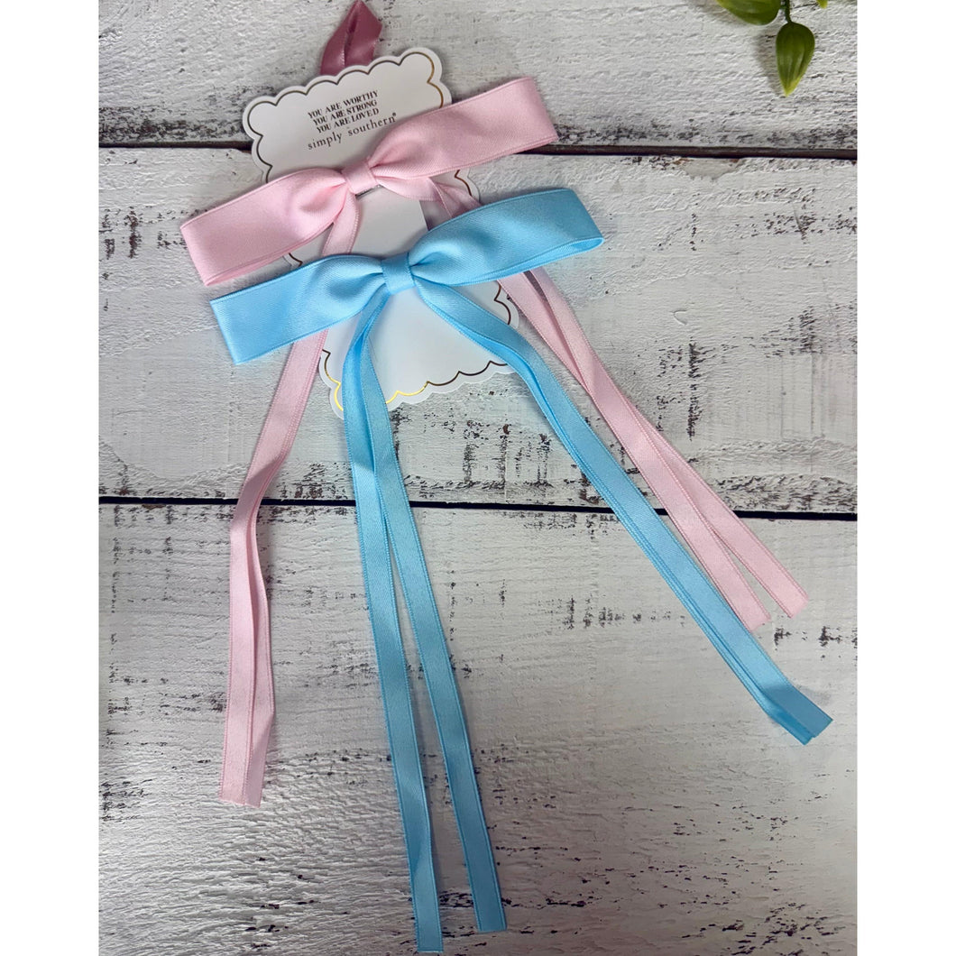 Hair Bow Set~Pink/Blue~Simply Southern