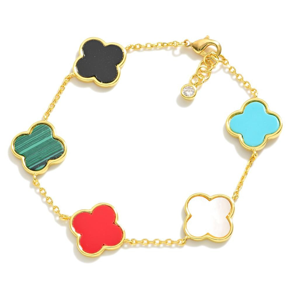 Bracelet Clover Multi Stone