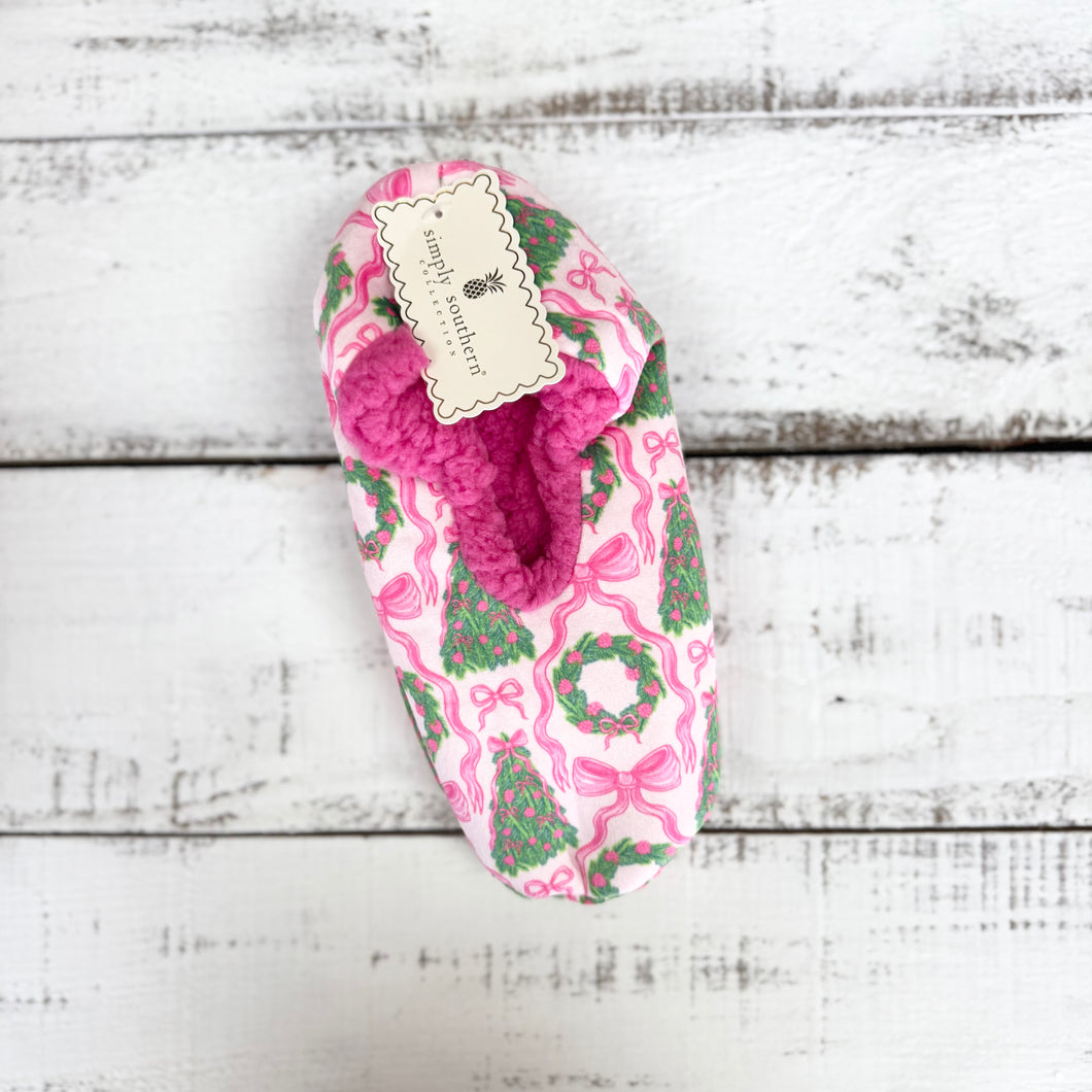 Slippers by Simply Southern~Pink Ribbon