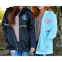 Load image into Gallery viewer, Charles River New Englander Rain Jacket Front Chest Monogram Included
