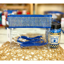 Load image into Gallery viewer, Kentucky Blue Clear Rhinestone w/ Wristlet Strap
