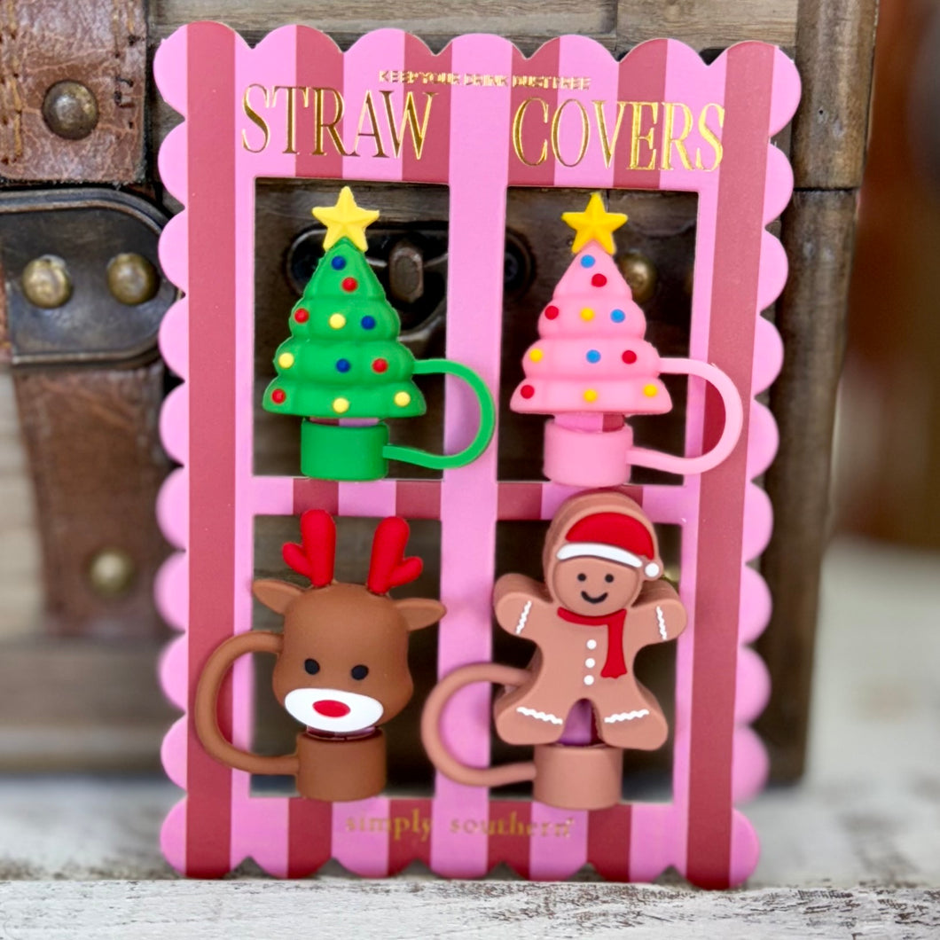 Straw Covers by Simply Southern~Christmas Tree