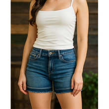 Load image into Gallery viewer, Judy Blue~Tummy Control Vintage Wash Release Hem Shorts

