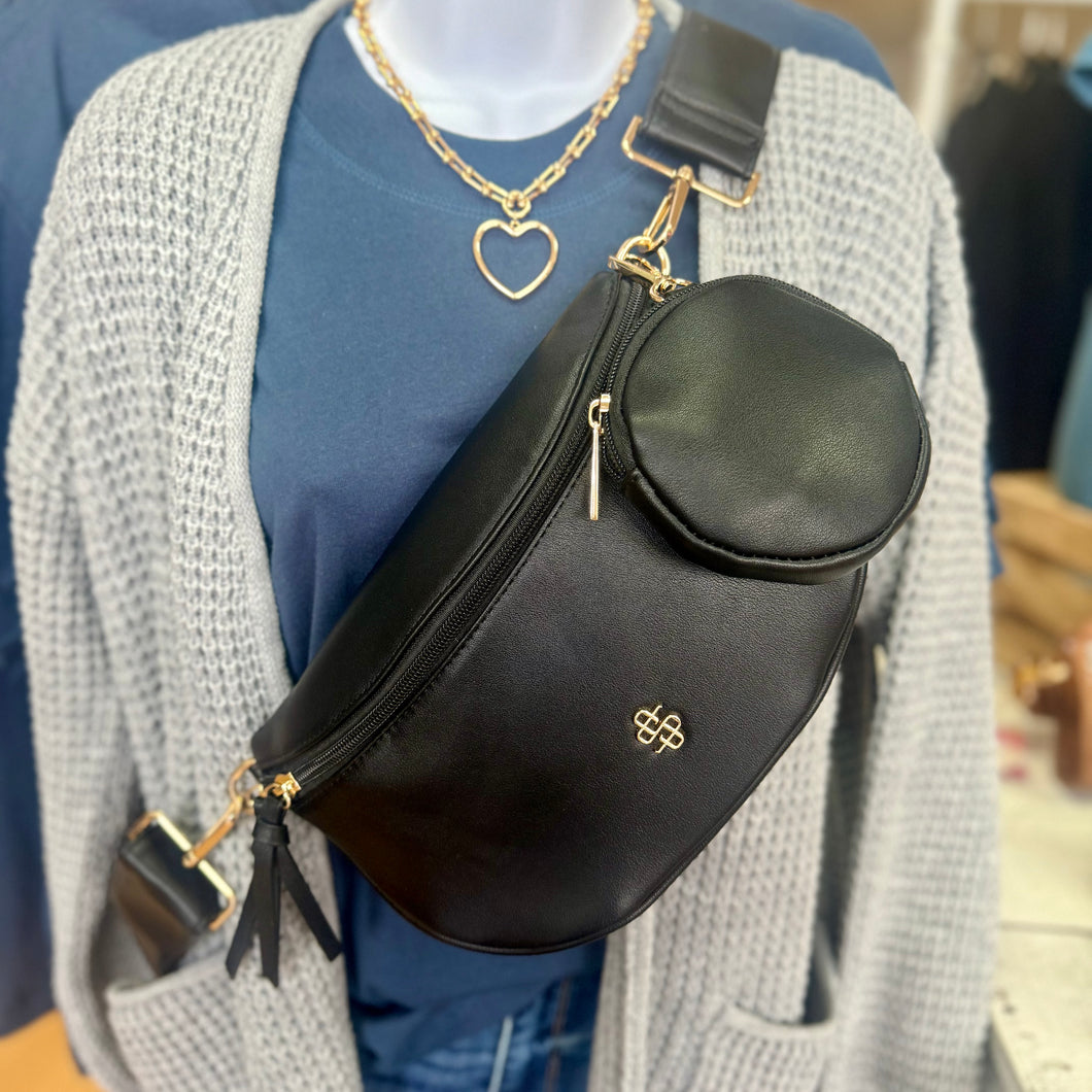 Santa Monica Crossbody by Simply Southern~Black