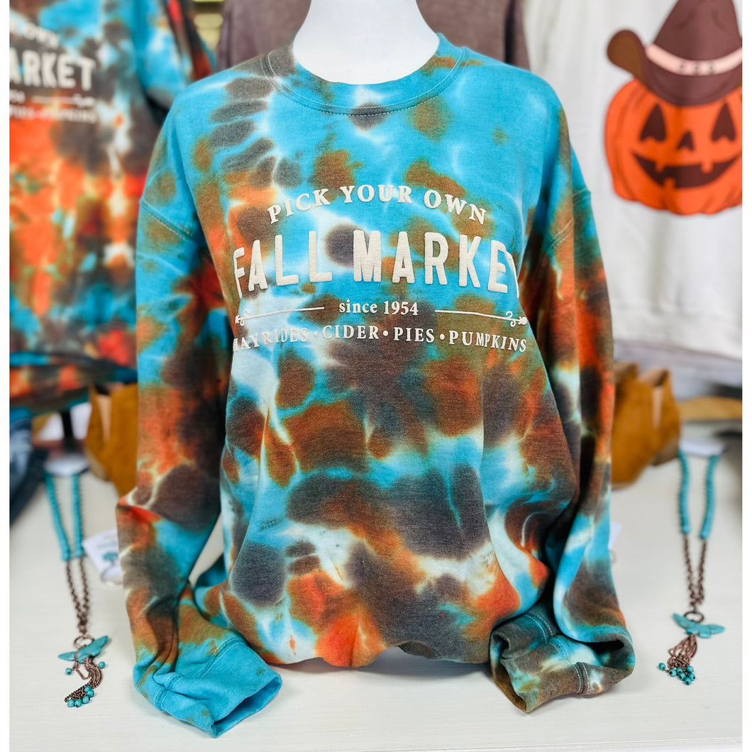 Fall Market Tie Dyed Sweatshirt