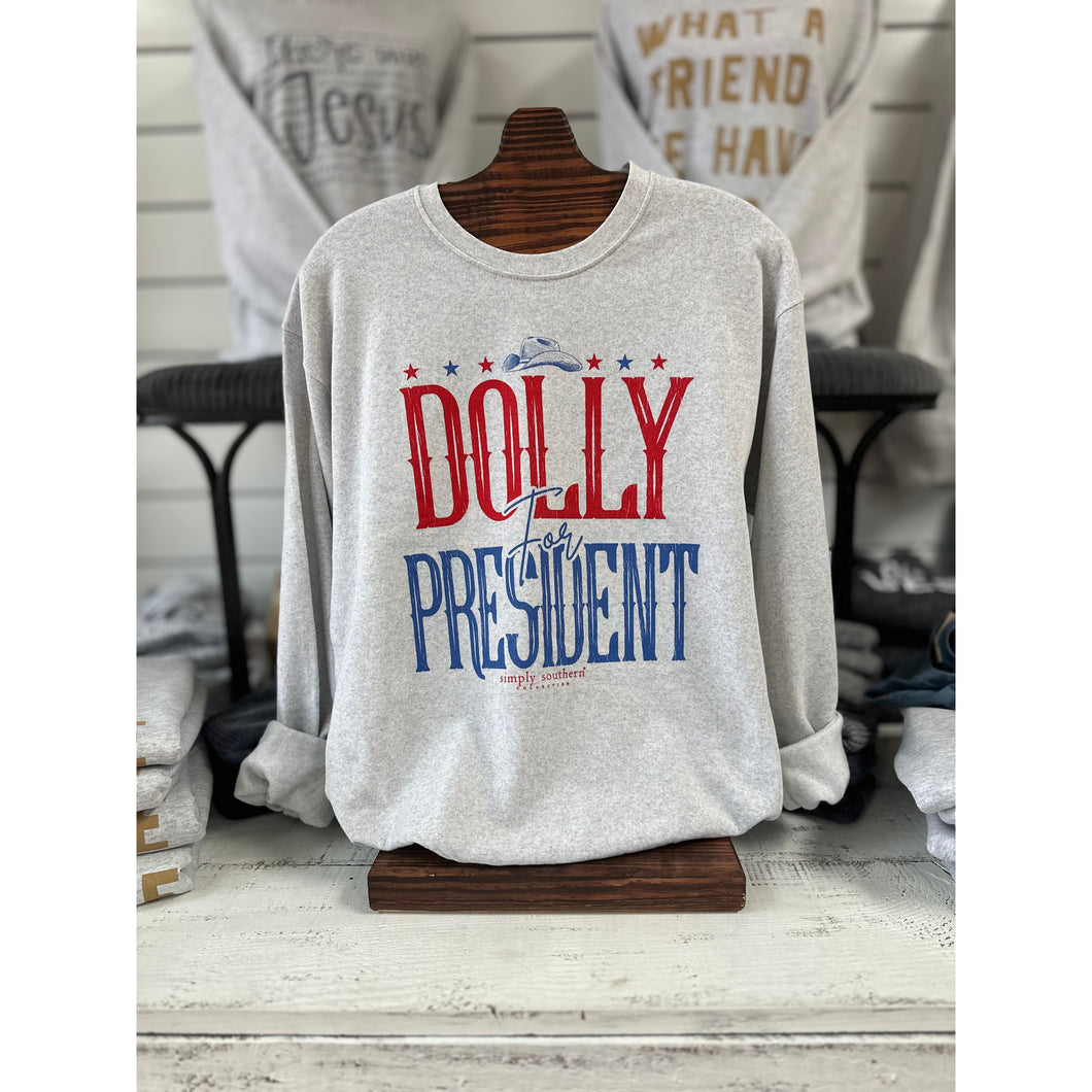 Dolly For President Sweatshirt by Simply Southern