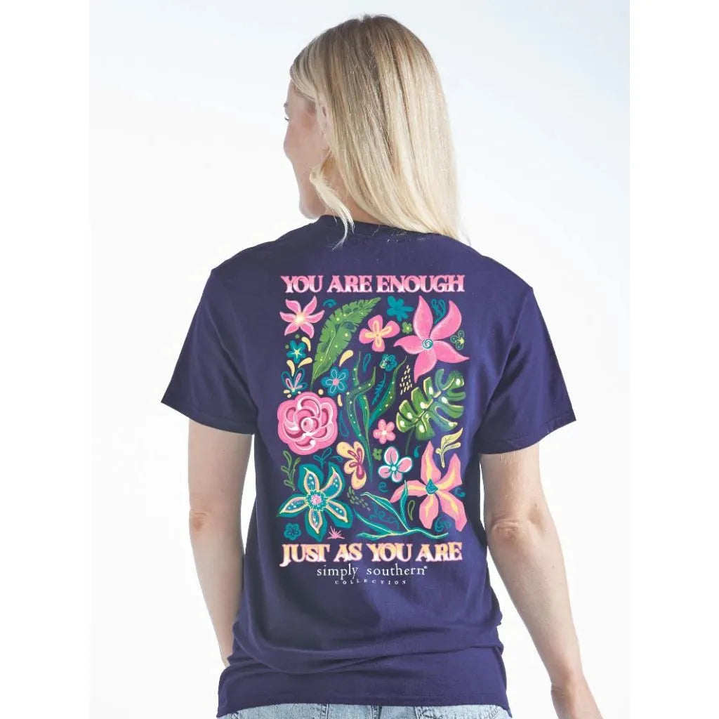 ‘Enough' Short Sleeve Shirt by Simply Southern