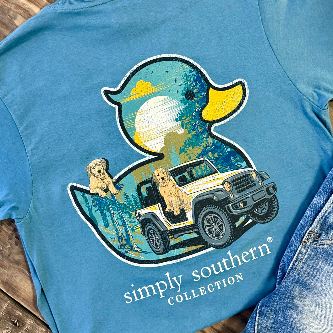 Duck Jeep Short Sleeve Shirt by Simply Southern