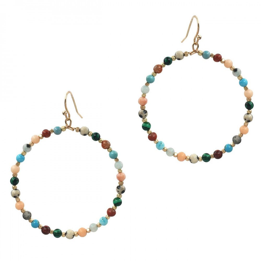 Multi Stone Earrings