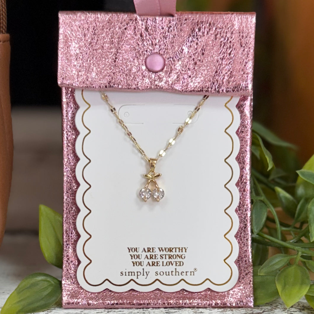 Everyday Necklace~Cherry~Simply Southern
