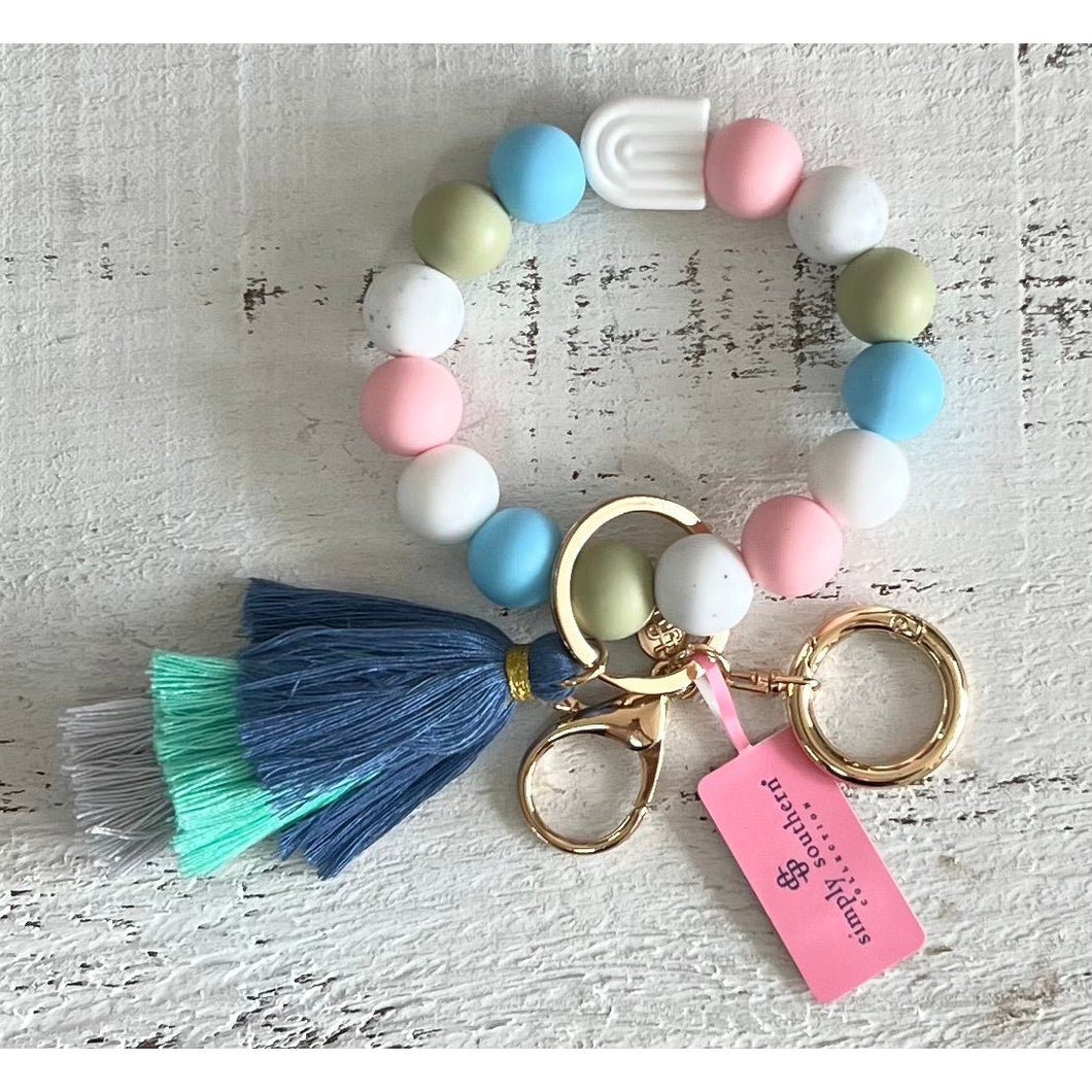 Beaded Bangle Keychain by Simply Southern~Rainbow