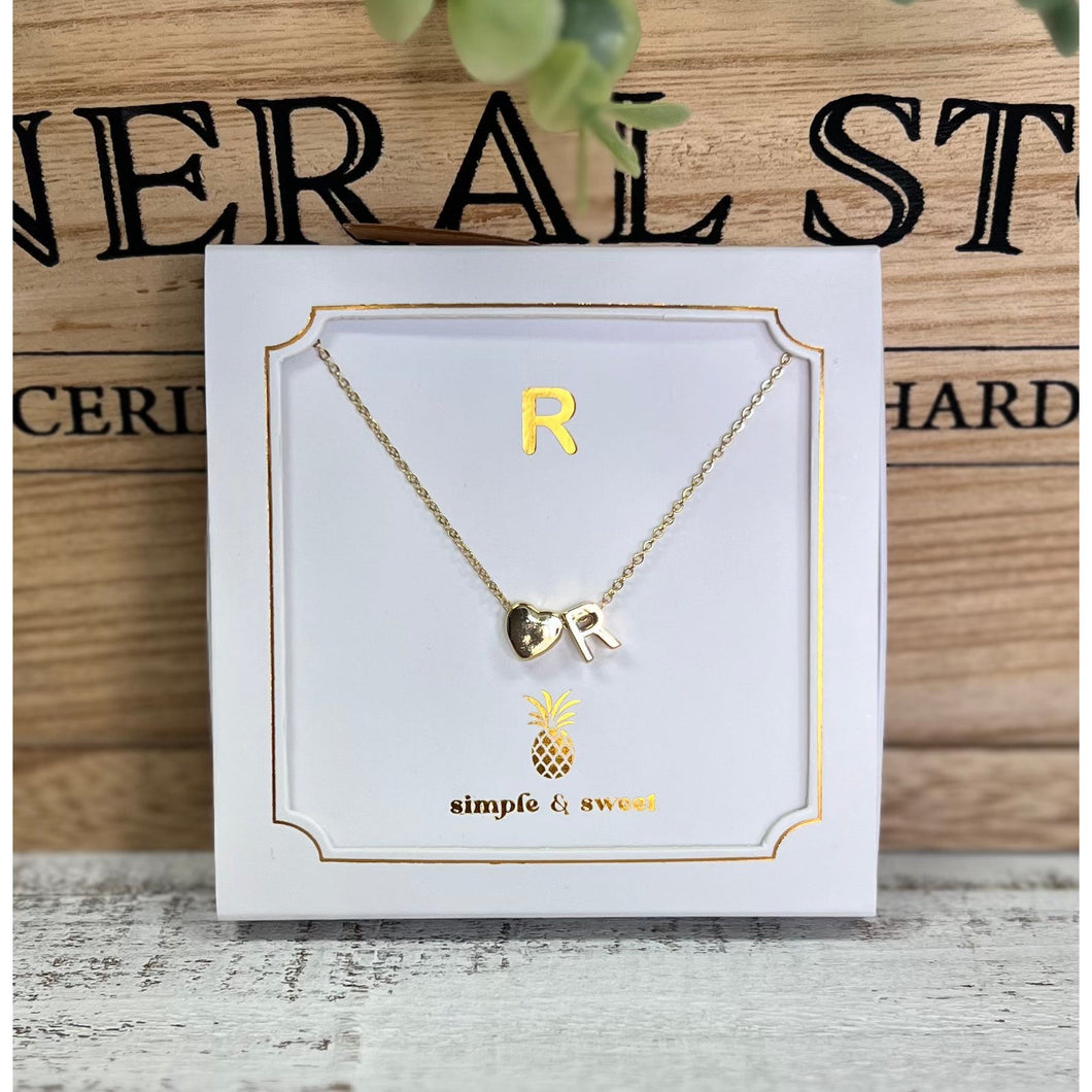 Initial Necklace by Simply Southern~R