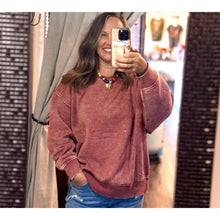 Load image into Gallery viewer, Everyday Oversized Sweatshirt~Rust
