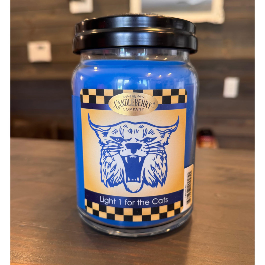 Candleberry Candle Light One For The Cats 26oz~Kentucky