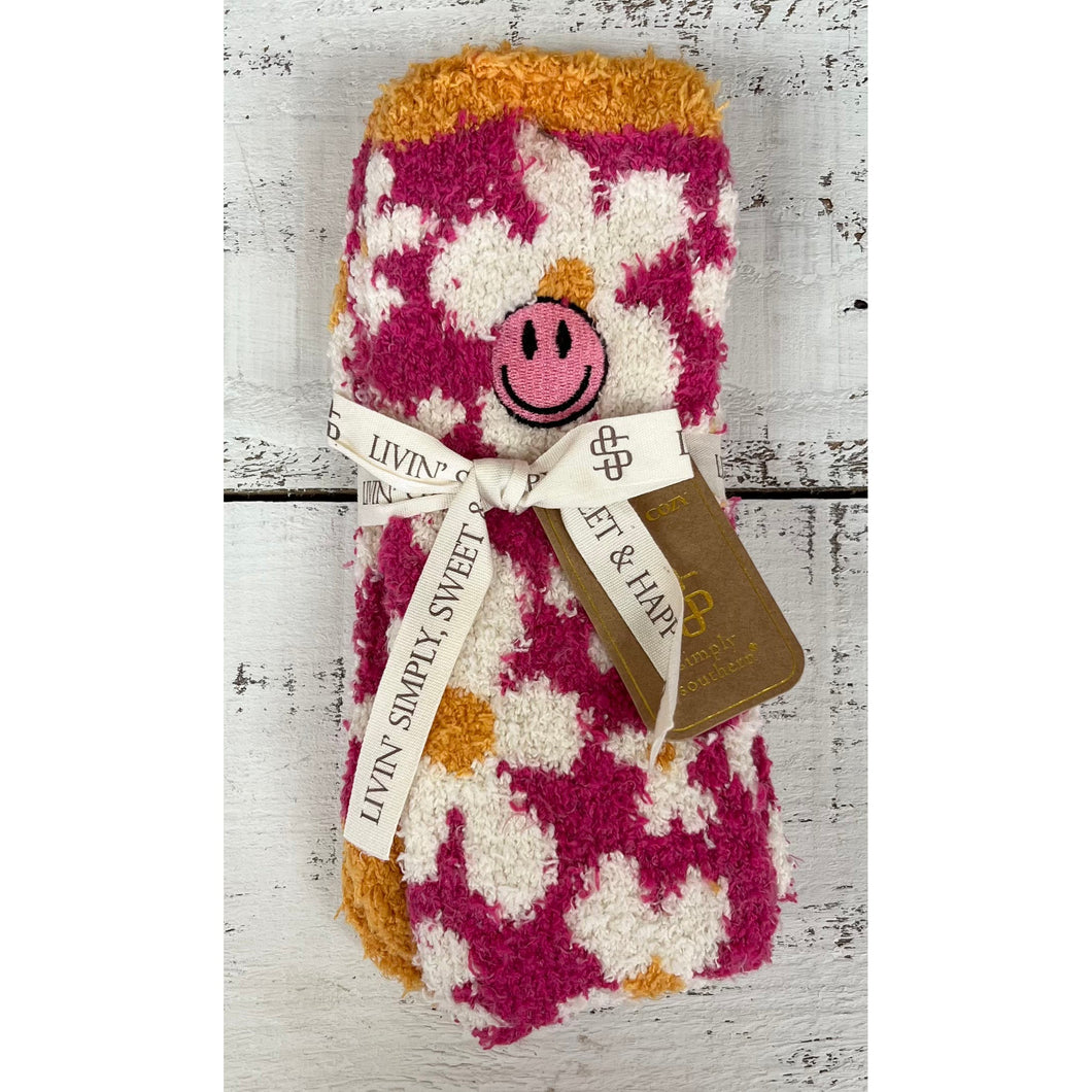 Boot Socks by Simply Southern~Pink Daisy
