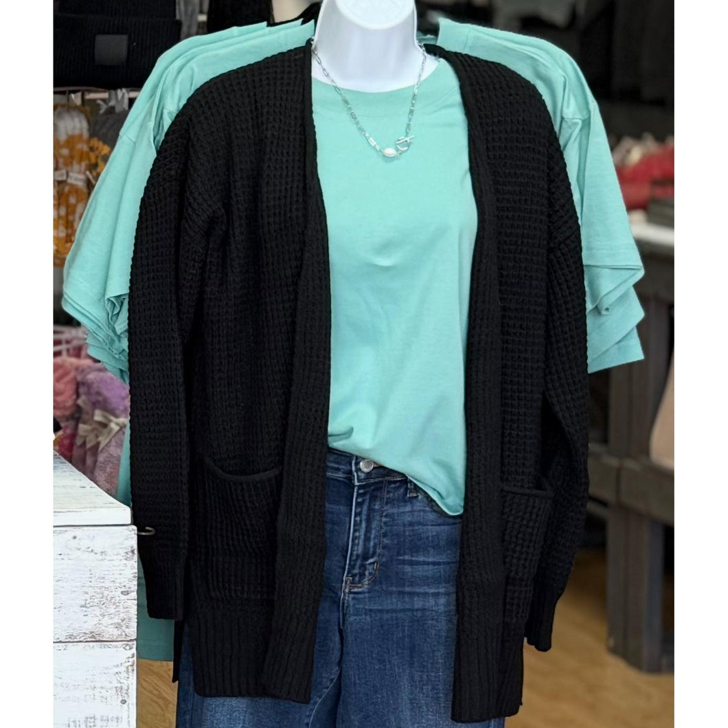 The Sunday Cardigan-Black