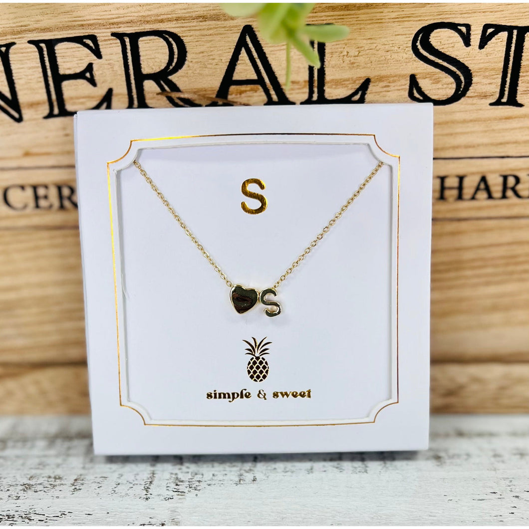 Initial Necklace by Simply Southern~S
