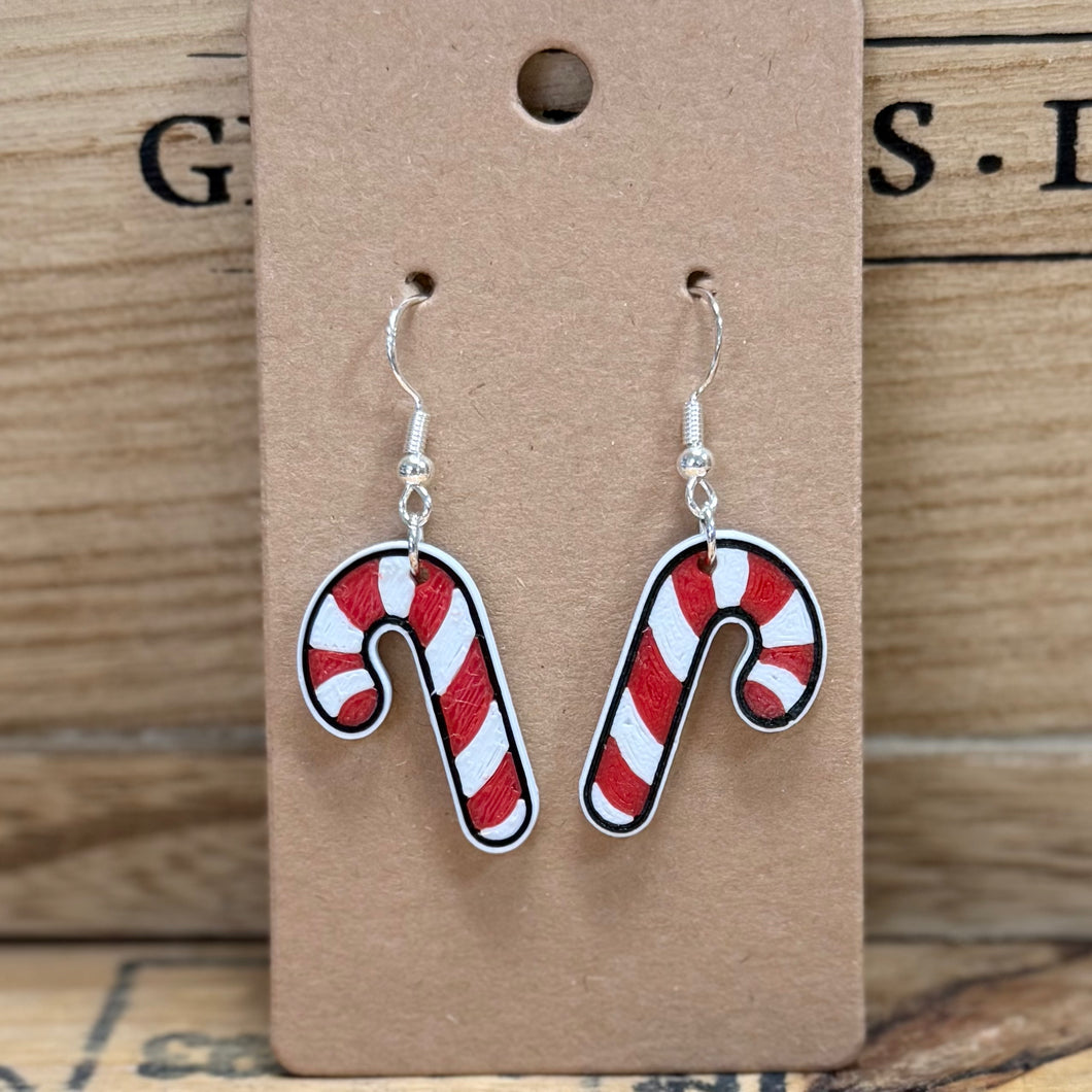 Earrings Candy Cane