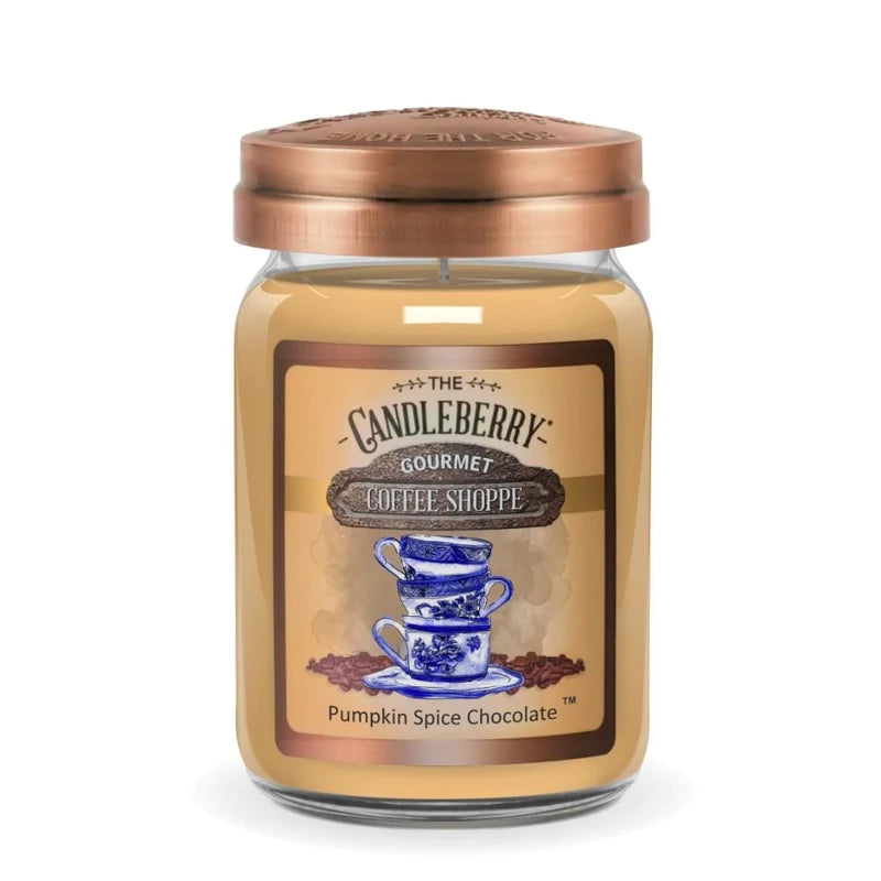 Candleberry Candle Coffee Shoppe~Pumpkin Spice Chocolate 26oz