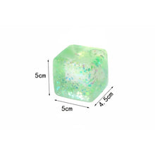 Load image into Gallery viewer, Glitter Cube Squishy~Sunset Orange
