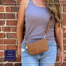 Load image into Gallery viewer, Vegan Leather Lock Crossbody by Simply Southern~Cocoa
