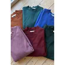 Load image into Gallery viewer, Mock Neck Sweatshirt~Chili
