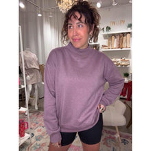Load image into Gallery viewer, Mock Neck Sweatshirt~Lavender
