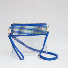 Load image into Gallery viewer, Kentucky Blue Clear Rhinestone w/ Wristlet Strap

