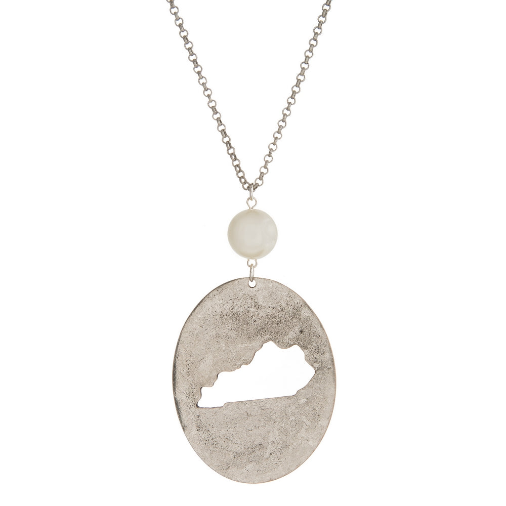 Necklace Kentucky Burniahed Silver