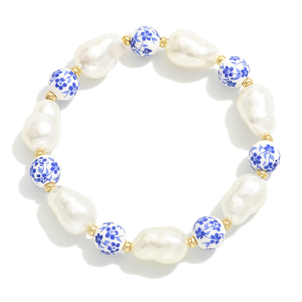 Bracelet Pearl Chinoiserie Bead