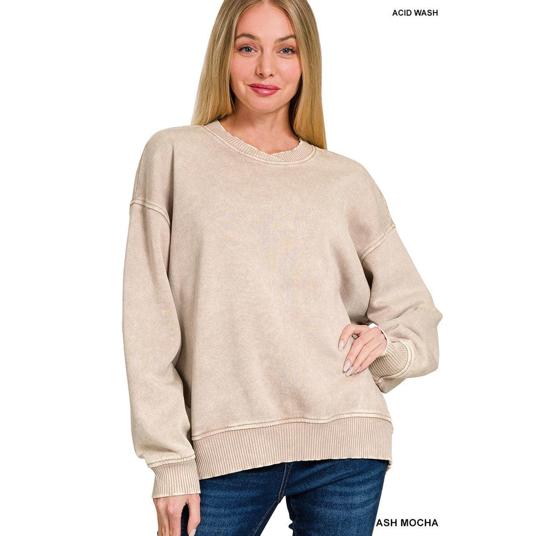 Everyday Oversized Sweatshirt~Ash Mocha