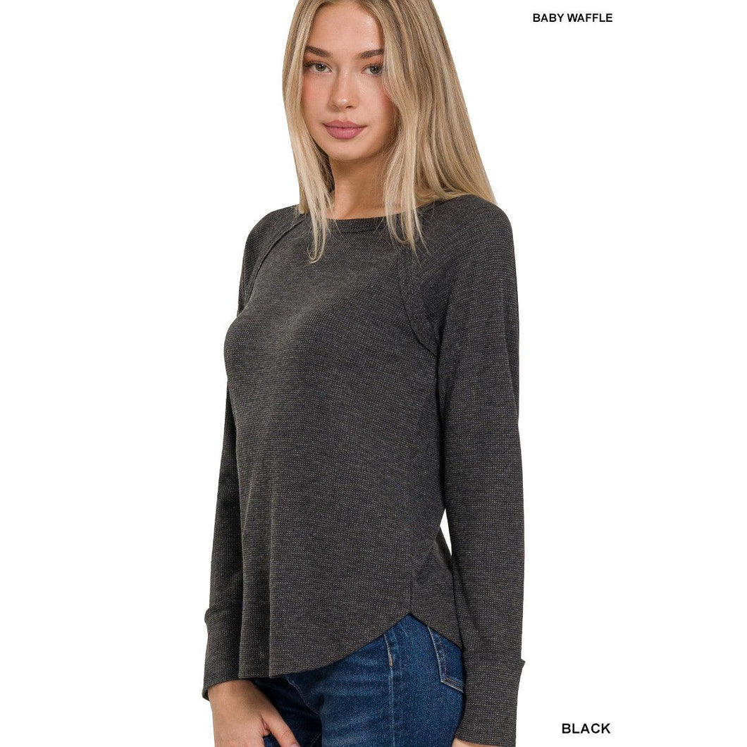 The Layer Up Long Sleeve Top~Black